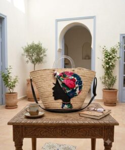 Panier Artisanal "Silhouette Florale"