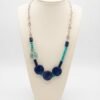 Collier artisanal Reflets d’Océan en lapis-lazuli et turquoise naturelle